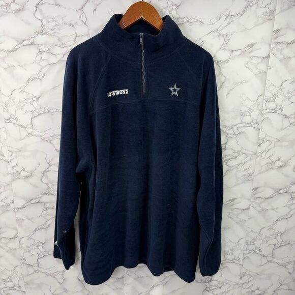Majestic Men’s Fleece Jacket sz XL NFL Cowboys Vintage NEW #G315-D - Picture 5 of 10